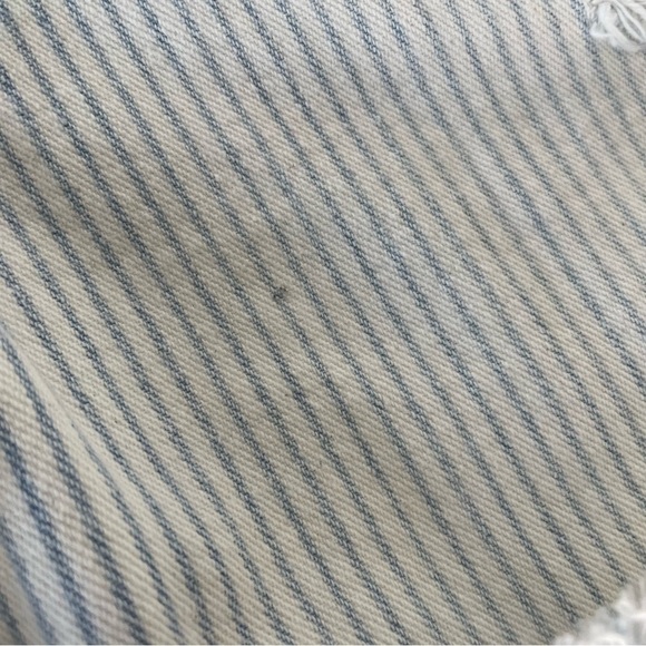 MADEWELL Distressed Boyshorts in Railroad Stripe - Picture 3 of 8